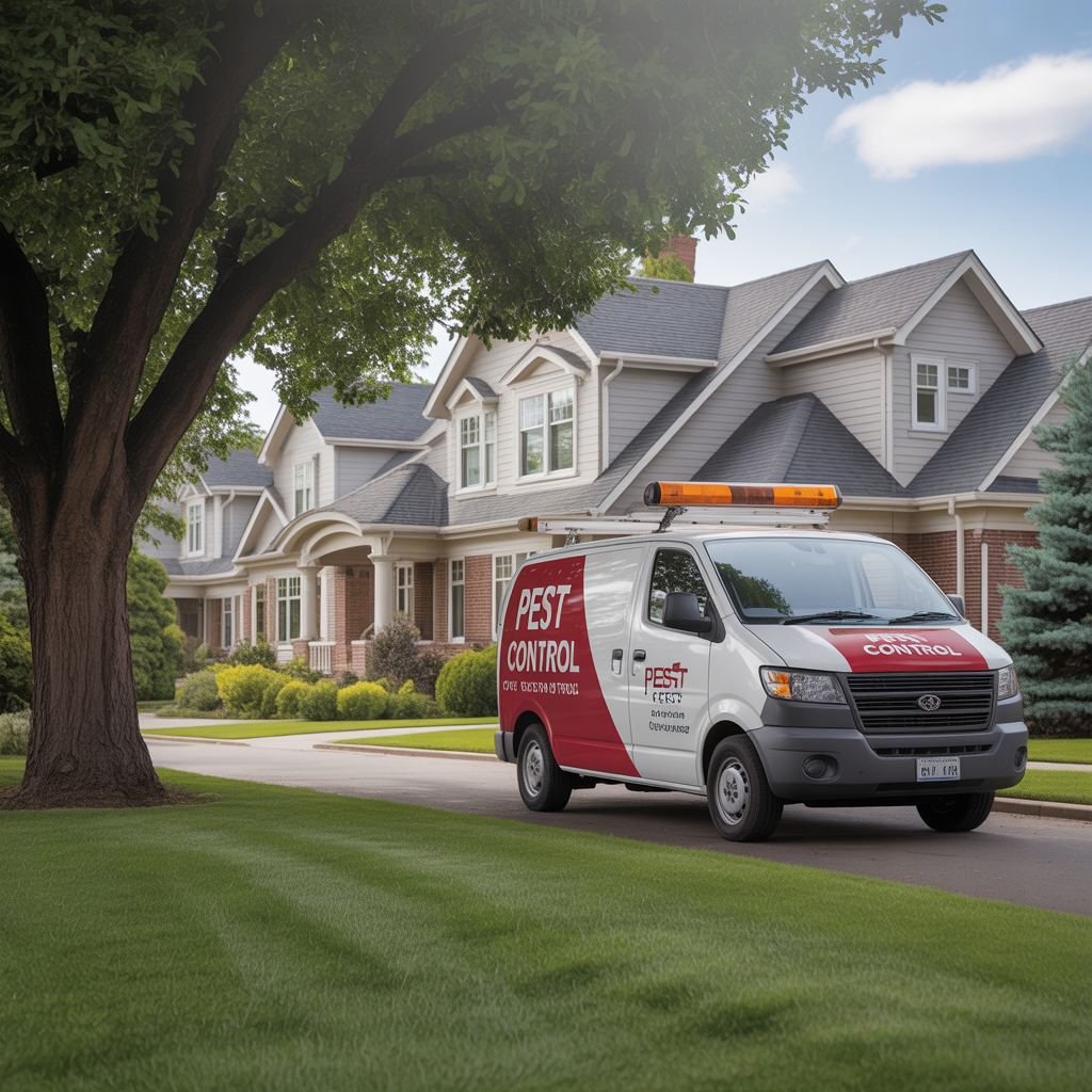 Roslyn Exterminator professional service vehicle providing pest control throughout Nassau County NY